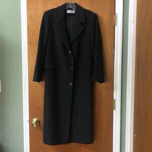Forecaster Of Boston Women's Black Wool Long Coat Size 6